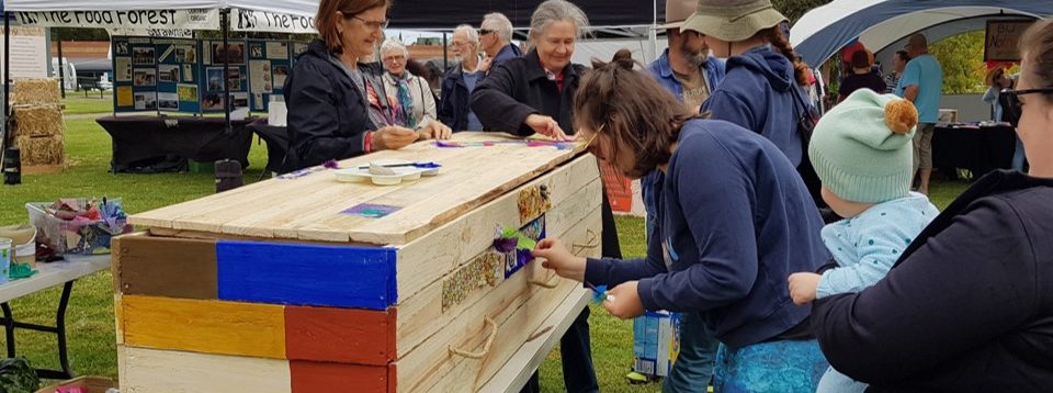Launch of Eco Coffin Project at 2019 Sustainable Living Festival, Gawler SA